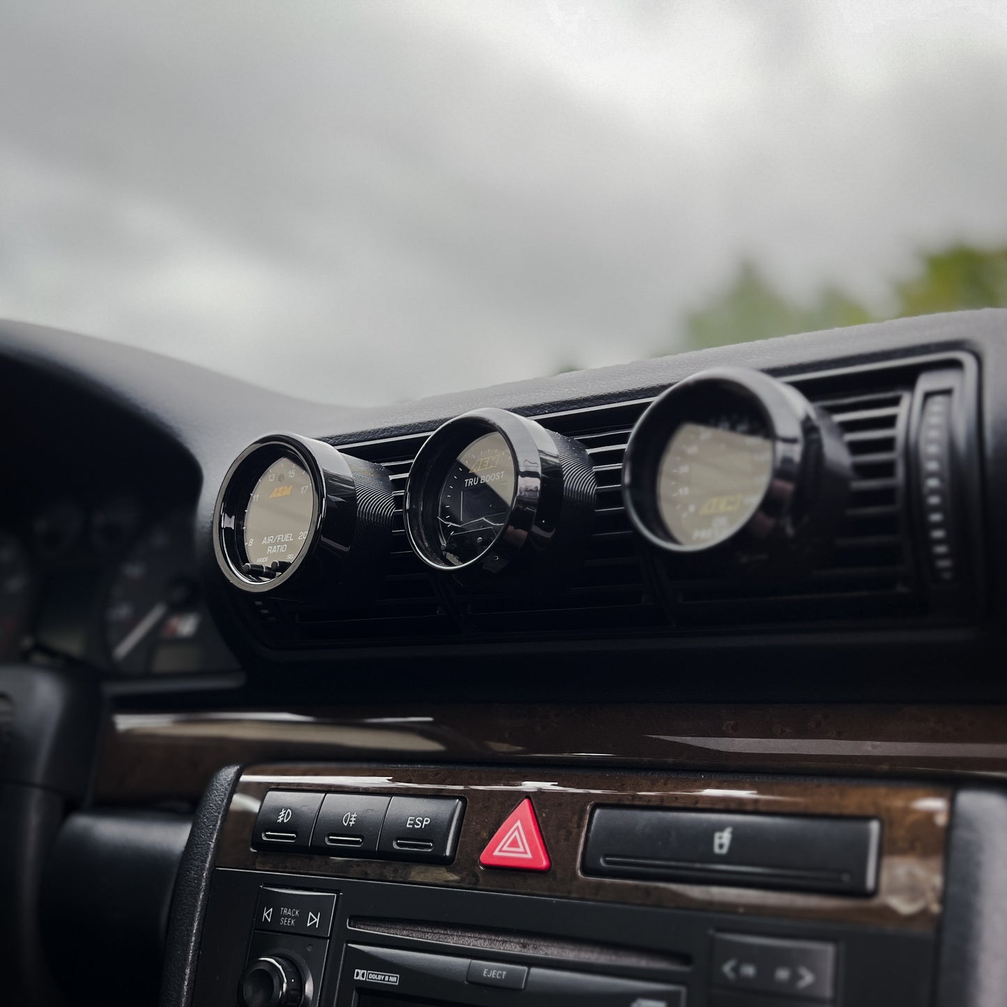 B5 Audi Tilted Vent Gauge Pod | Passenger View