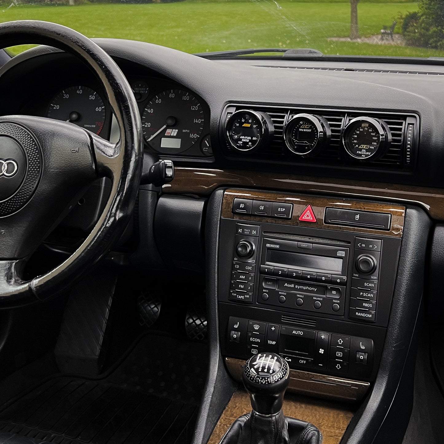 B5 Audi Tilted Vent Gauge Pod | Rear Passenger Side View
