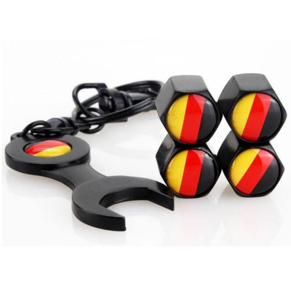 German Flag Valve Stem Caps - B5 Supply