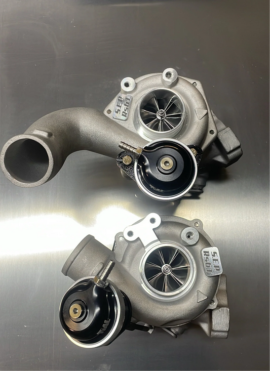 RS6T 60mm 8-Blade Hybrid Turbochargers with Tial Gates (18 PSI Preload)